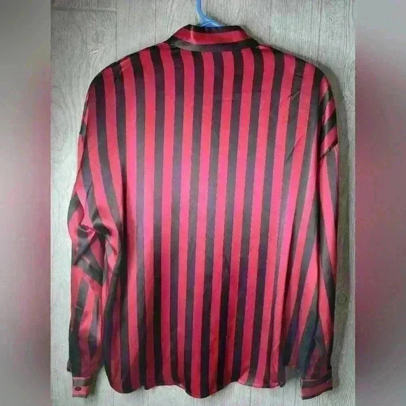 Linda Allard for Ellen Tracy 100% Silk blouse. Button-down, long sleeve, size 12 - Picture 5 of 5